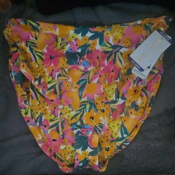 Anne COLE FLORAL Bikini Bottom XXL - Picture 1 of 5